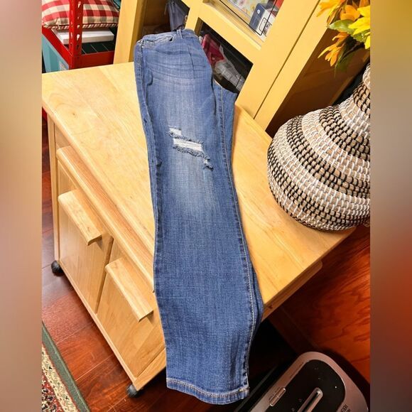 INC Denim Straight Leg Crop Jeans #YT23 - Picture 4 of 5